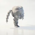Mô hình 3D cô bé lè lưỡi tinh nghịch (In 3D) - Thumbnail 2