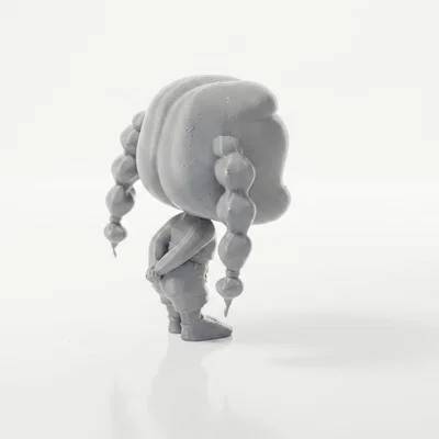 Mô hình 3D cô bé lè lưỡi tinh nghịch (In 3D)