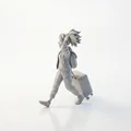 Mô hình 3D nhân vật nữ lữ khách xinh xắn - Thumbnail 4
