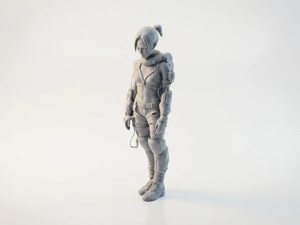 Mô hình 3D nhân vật nữ lữ hành tương lai - Tệp in STL 1