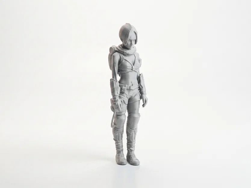 Mô hình 3D nhân vật nữ lữ hành tương lai - Tệp in STL - Image 2