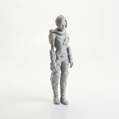 Mô hình 3D nhân vật nữ lữ hành tương lai - Tệp in STL