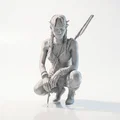 Mô hình tượng nữ bộ tộc ngồi - Tệp in 3D (STL) - Thumbnail 2