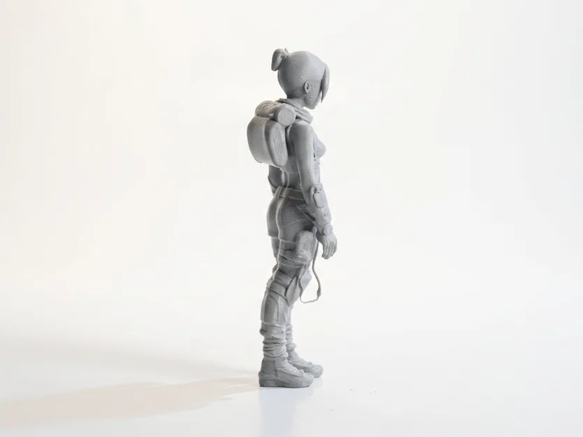Mô hình 3D nhân vật nữ lữ hành tương lai - Tệp in STL - Image 3