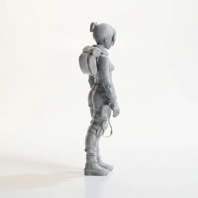 Mô hình 3D nhân vật nữ lữ hành tương lai - Tệp in STL
