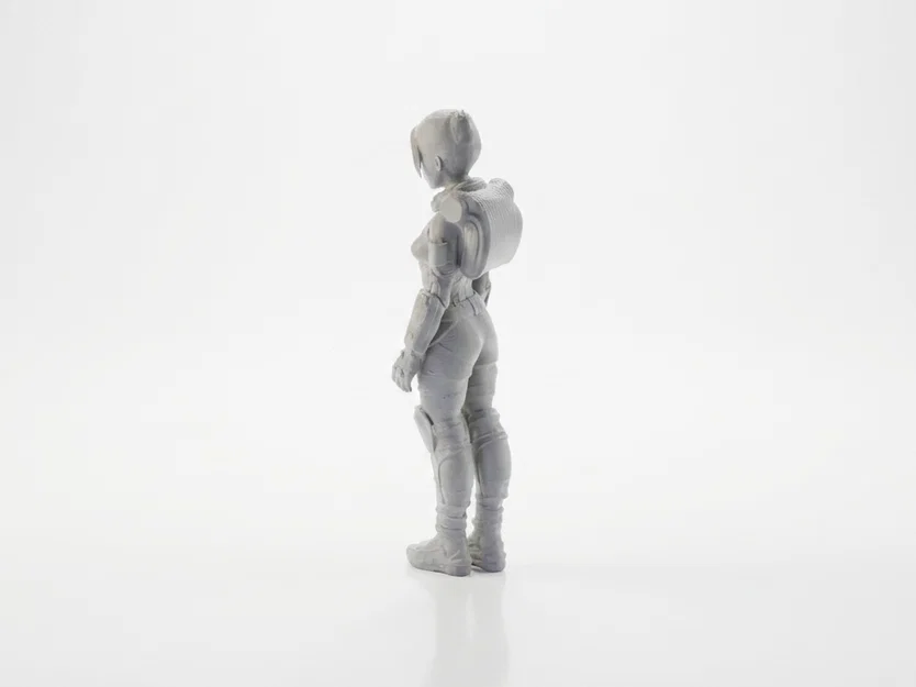 Mô hình 3D nhân vật nữ lữ hành tương lai - Tệp in STL - Image 4