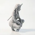 Mô hình tượng nữ bộ tộc ngồi - Tệp in 3D (STL) - Thumbnail 3