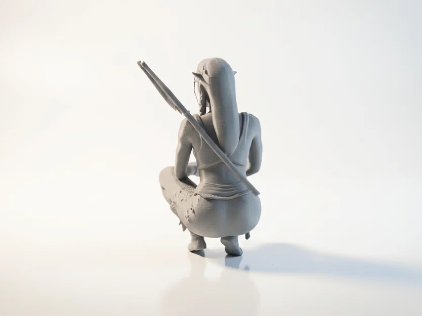 Mô hình tượng nữ bộ tộc ngồi - Tệp in 3D (STL) - Image 4