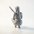 Mô hình tượng nữ bộ tộc ngồi - Tệp in 3D (STL) - Thumbnail 4