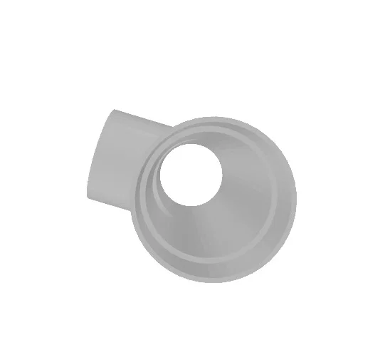 Mẫu khớp nối ống chữ T (Tunnel Tube) in 3D chi tiết - Image 2