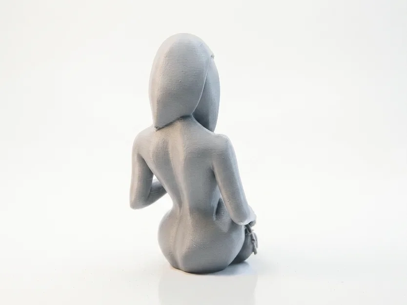 Mô hình 3D tượng nữ nghệ sĩ thổi kèn Trumpet đầy tính nghệ thuật - Image 3