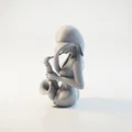 Mô hình 3D tượng nữ nghệ sĩ thổi kèn Trumpet đầy tính nghệ thuật - Thumbnail 4