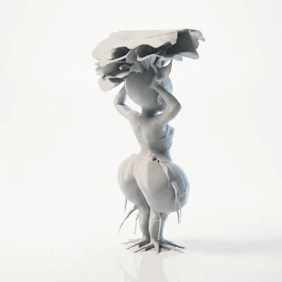 Mô hình nữ nhân vật Fantasy "Turnip Lady" in 3D