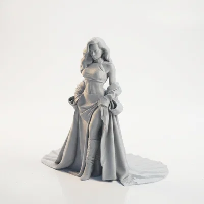 Mô hình tượng nữ nhân mặc đầm hai mảnh in 3D