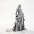 Mô hình tượng nữ nhân mặc đầm hai mảnh in 3D - Thumbnail 2