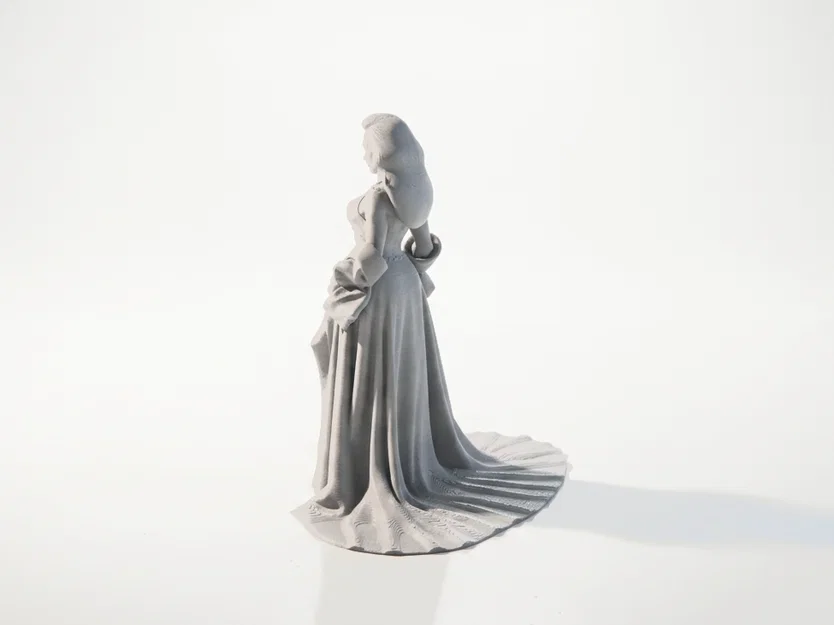 Mô hình tượng nữ nhân mặc đầm hai mảnh in 3D - Image 4
