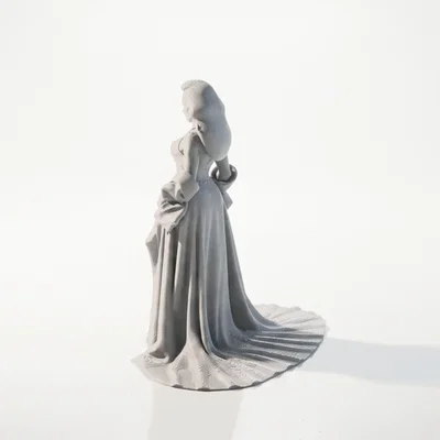 Mô hình tượng nữ nhân mặc đầm hai mảnh in 3D