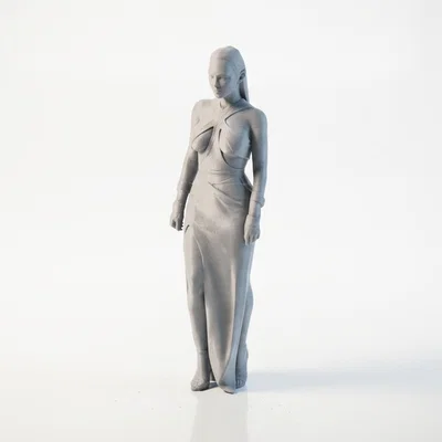 Mô hình tượng nữ thời trang thanh lịch - File in 3D