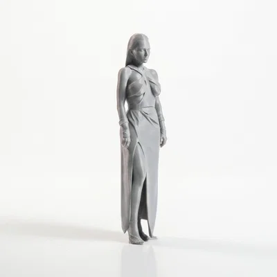 Mô hình tượng nữ thời trang thanh lịch - File in 3D