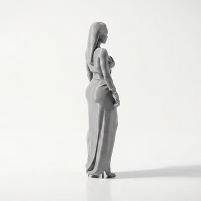 Mô hình tượng nữ thời trang thanh lịch - File in 3D