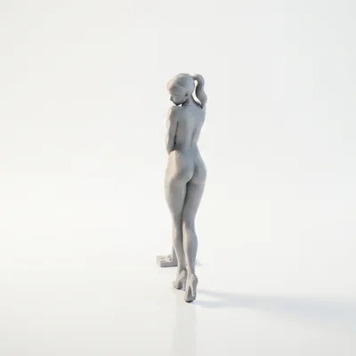 Mô hình 3D Figurine Cô Gái Dọn Dẹp Với Máy Hút Bụi