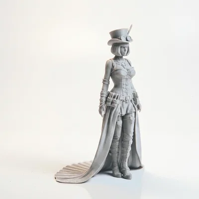 Mô hình tượng 3D quý cô thời Victoria in 3D