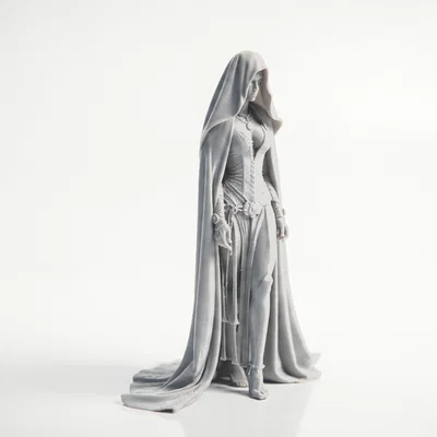 Mô hình 3D tượng Quý cô che mặt (Veiled Lady) in 3D