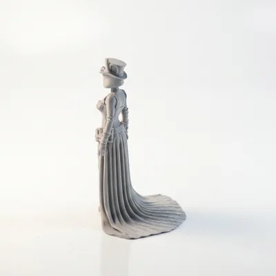 Mô hình tượng 3D quý cô thời Victoria in 3D