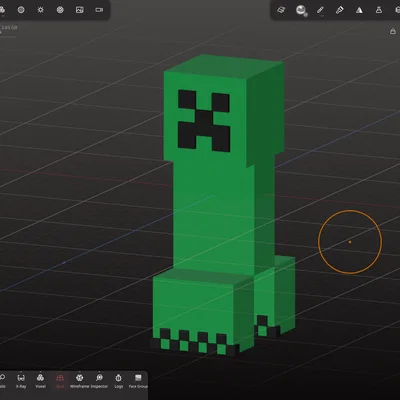 Mô hình Minecraft Creeper in 3D - 2 phiên bản độc đáo cho fan