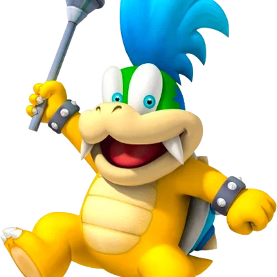Mô hình 3D nhân vật Larry Koopa trong Super Mario độc đáo