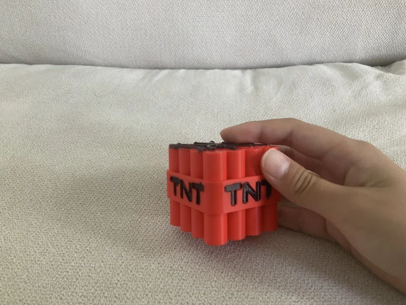 Mô hình khối TNT lấy cảm hứng từ Minecraft - File in 3D - Image 1