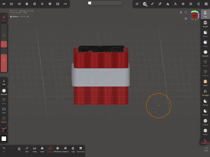 Mô hình khối TNT lấy cảm hứng từ Minecraft - File in 3D - Image 3