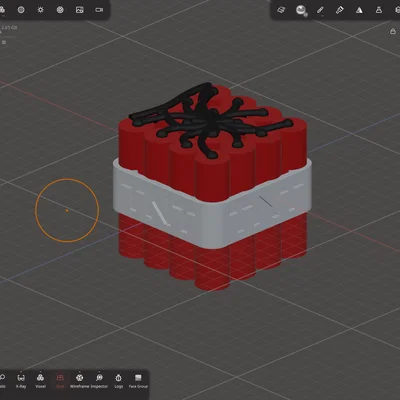 Mô hình khối TNT lấy cảm hứng từ Minecraft - File in 3D