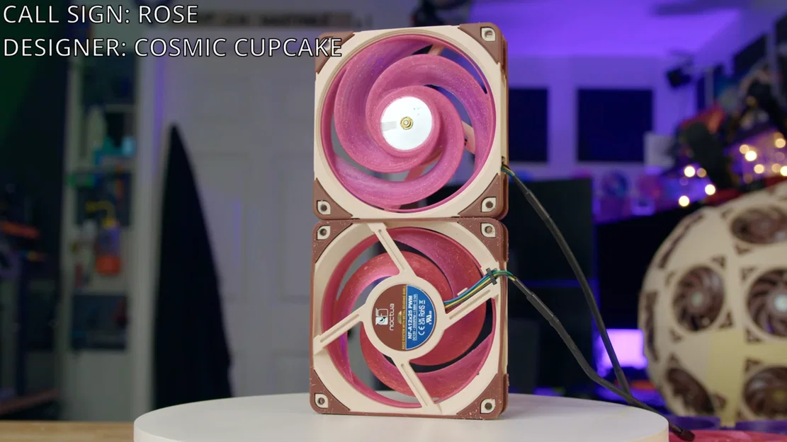 Mẫu quạt Fan Showdown Rose - Image 1