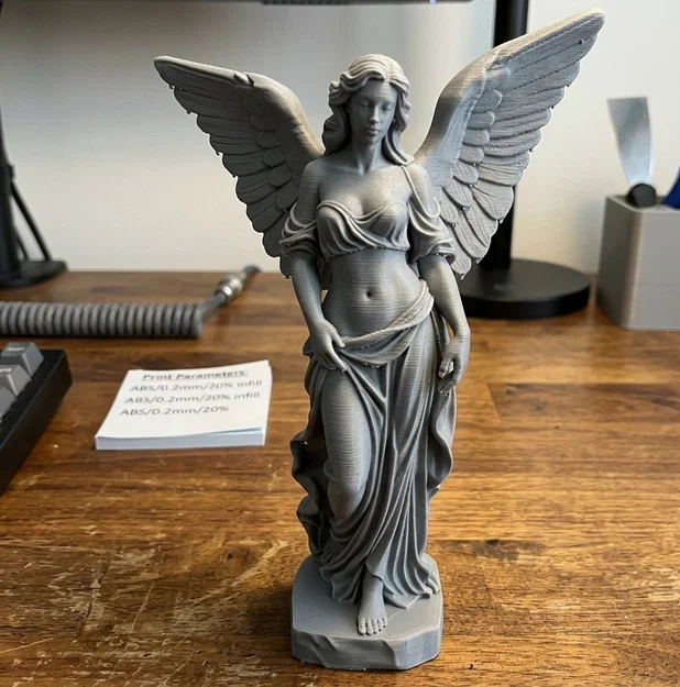 Tượng thiên thần nữ nghệ thuật (Female Angel Statue) - Mẫu in 3D đẹp - Image 1