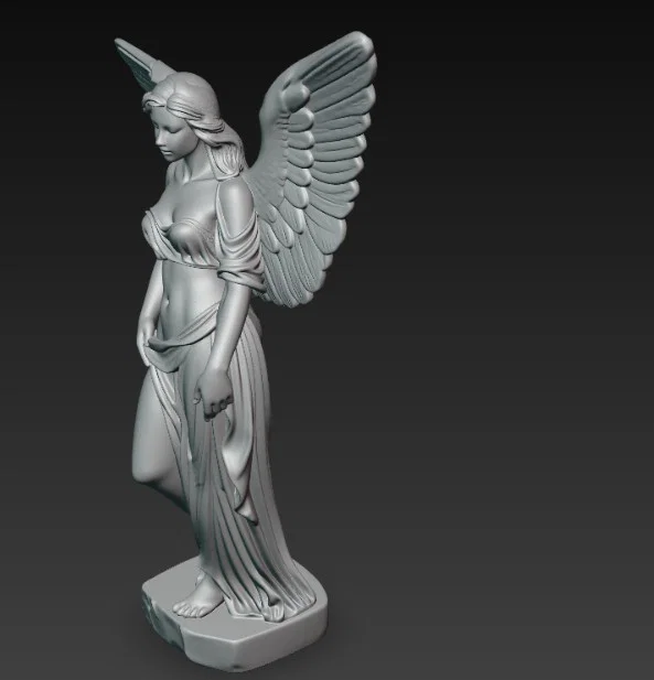 Tượng thiên thần nữ nghệ thuật (Female Angel Statue) - Mẫu in 3D đẹp - Image 4