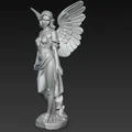 Mô hình tượng nữ thiên thần 3D - Tượng decor nghệ thuật cực đẹp - Thumbnail 4