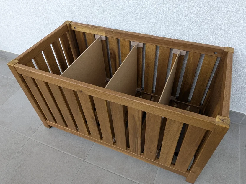 Bộ giá đỡ vách ngăn 3D cho hộp gỗ IKEA NÄMMARÖ tiện lợi - Image 1