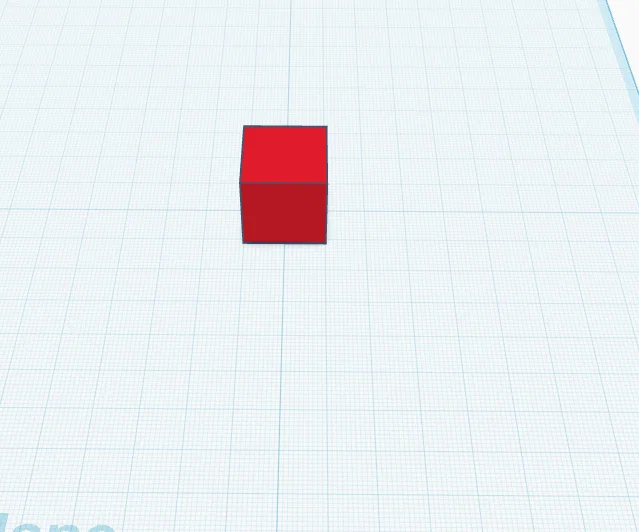 Mô hình khối lập phương đỏ (red block) cho in 3D - Image 1
