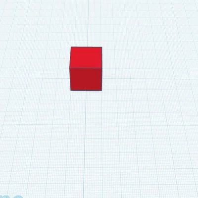 Mô hình khối lập phương đỏ (red block) cho in 3D