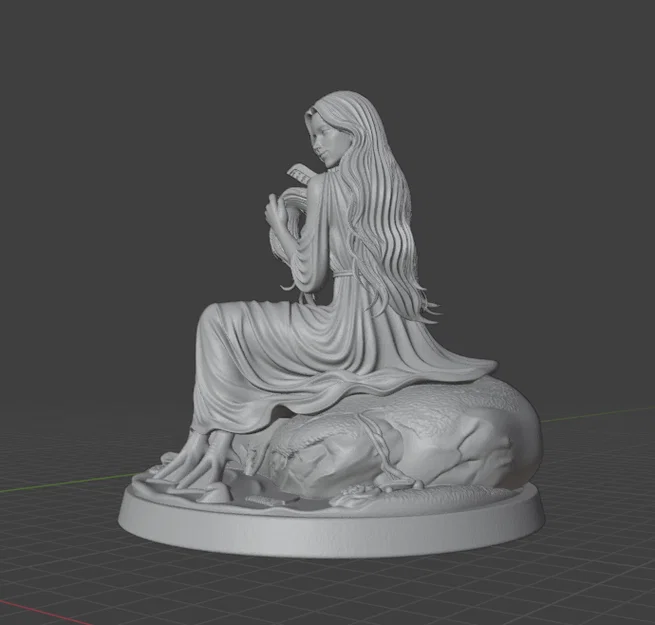 Mô hình 3D Lamia Vasca - Nàng tiên cá thần thoại đầy nghệ thuật - Image 3