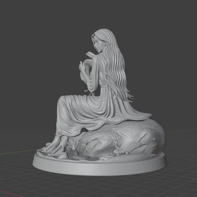 Mô hình 3D Lamia Vasca - Nàng tiên cá thần thoại đầy nghệ thuật