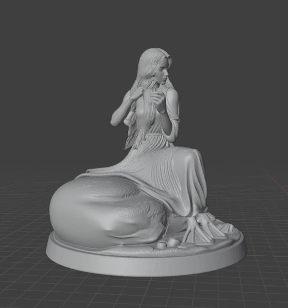 Mô hình 3D Lamia Vasca - Nàng tiên cá thần thoại đầy nghệ thuật - Image 4