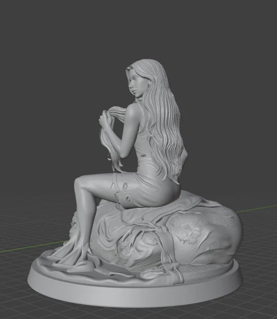 Mô hình 3D Lamia Vasca - Nàng tiên cá thần thoại đầy nghệ thuật - Image 6