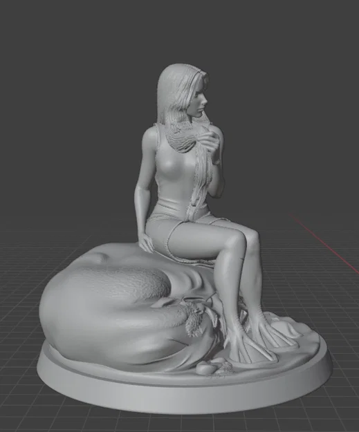 Mô hình 3D Lamia Vasca - Nàng tiên cá thần thoại đầy nghệ thuật - Image 8