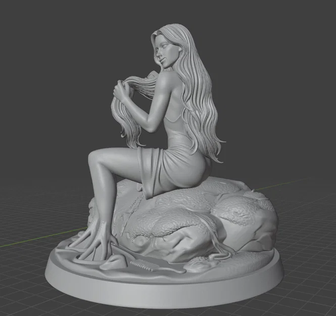 Mô hình 3D Lamia Vasca - Nàng tiên cá thần thoại đầy nghệ thuật - Image 10