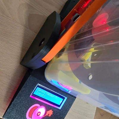 Bộ vỏ đọc SpoolSense cho Cereal DryBox kiểu AMS - LCD 16x2 và LED trạng thái RGB
