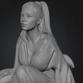 Mô hình Geisha Manga - File STL in 3D nhân vật Nhật Bản tinh tế - Thumbnail 1