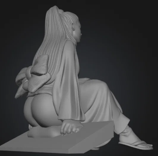 Mô hình Geisha Manga - File STL in 3D nhân vật Nhật Bản tinh tế - Image 2