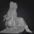 Mô hình Geisha Manga - File STL in 3D nhân vật Nhật Bản tinh tế - Thumbnail 2
